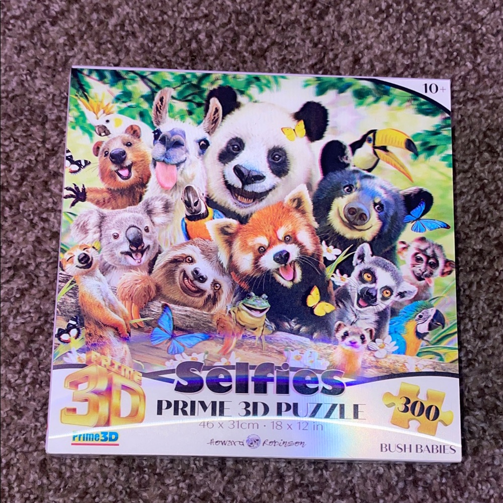 Puzzle - 3D / holographic Bush Babies puzzle 300 pieces